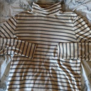 B&W Striped Turtle Neck